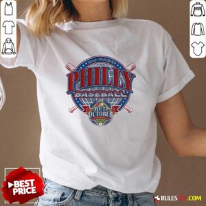 Alternative view of Awesome Philiy Baseball Red October 2024 T-Shirt