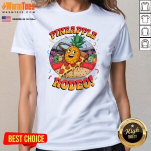 Alternative view of Awesome Pineapple Rodeo Hawaii Pizza T-Shirt