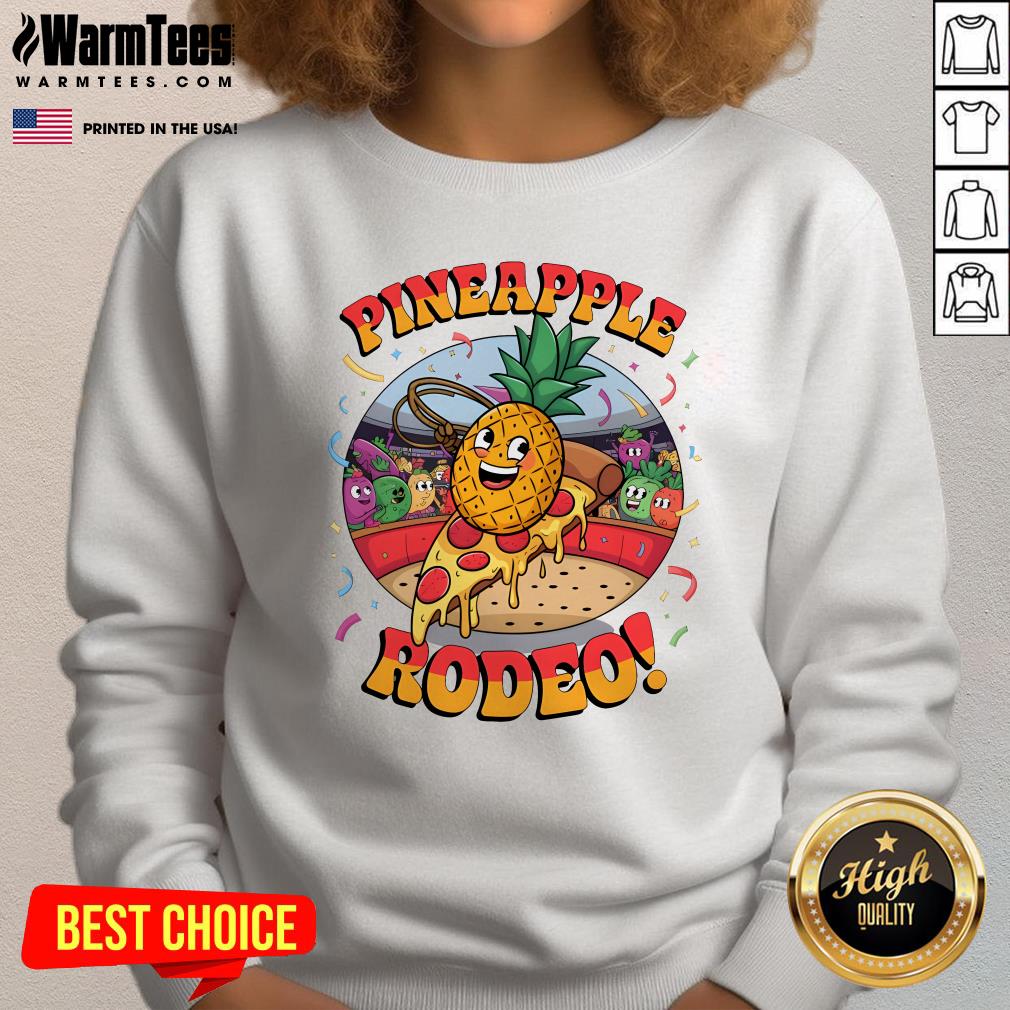 Awesome Pineapple Rodeo Hawaii Pizza T-Shirt - Image 4