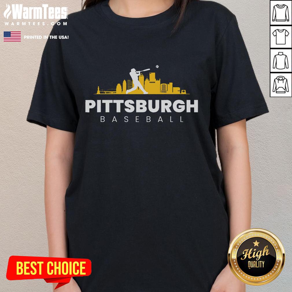 Awesome Pittsburgh Baseball Vintage Minimalist Retro Baseball Lover T-Shirt - Image 3