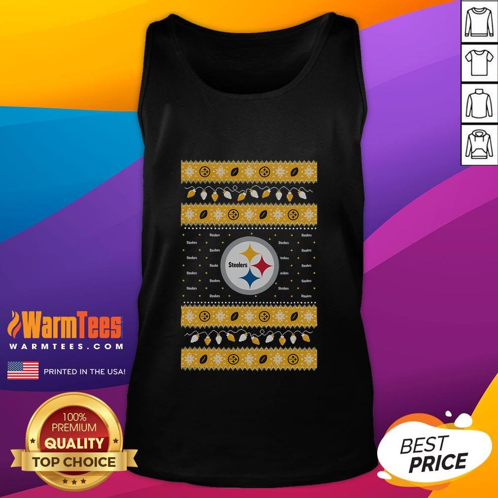 Awesome Pittsburgh Steelers Holiday Christmas T-Shirt - Image 4