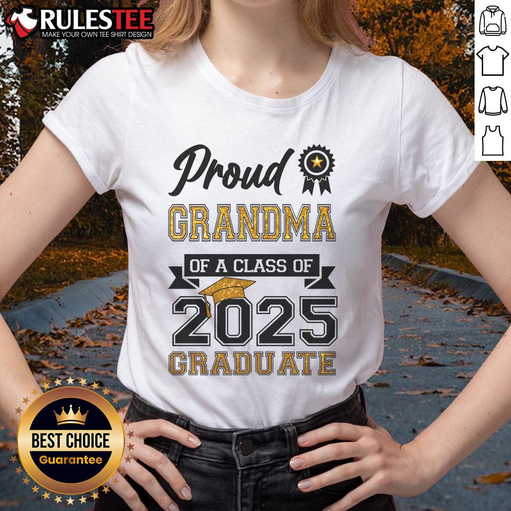 Awesome Proud Grandma Of A Class Of 2025 Graduate T-Shirt - Image 3
