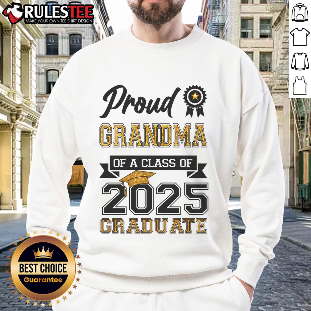 Awesome Proud Grandma Of A Class Of 2025 Graduate T-Shirt - Image 5