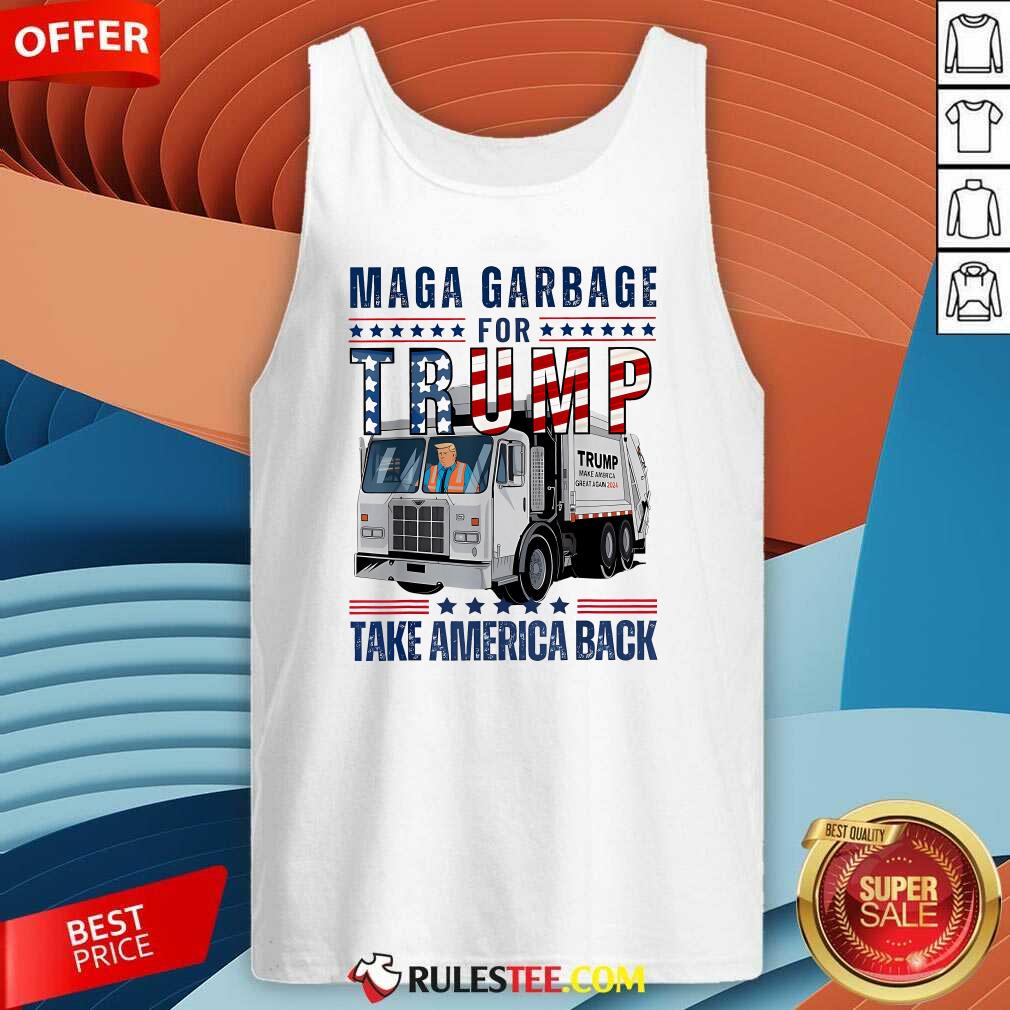 Awesome Proud Maga Garbage Trump Supporter Trump Garbage Truck T-Shirt - Image 3