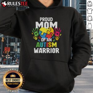 Alternative view of Awesome Proud Mom Of An Autism Warrior Autistic Son Daughter Ribbon T-Shirt