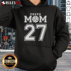 Alternative view of Awesome Proud Volleyball Mom Number 27 T-Shirt