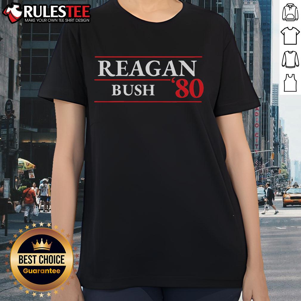 Awesome Reagan Bush 1980 Presidential Election T-Shirt - Image 3
