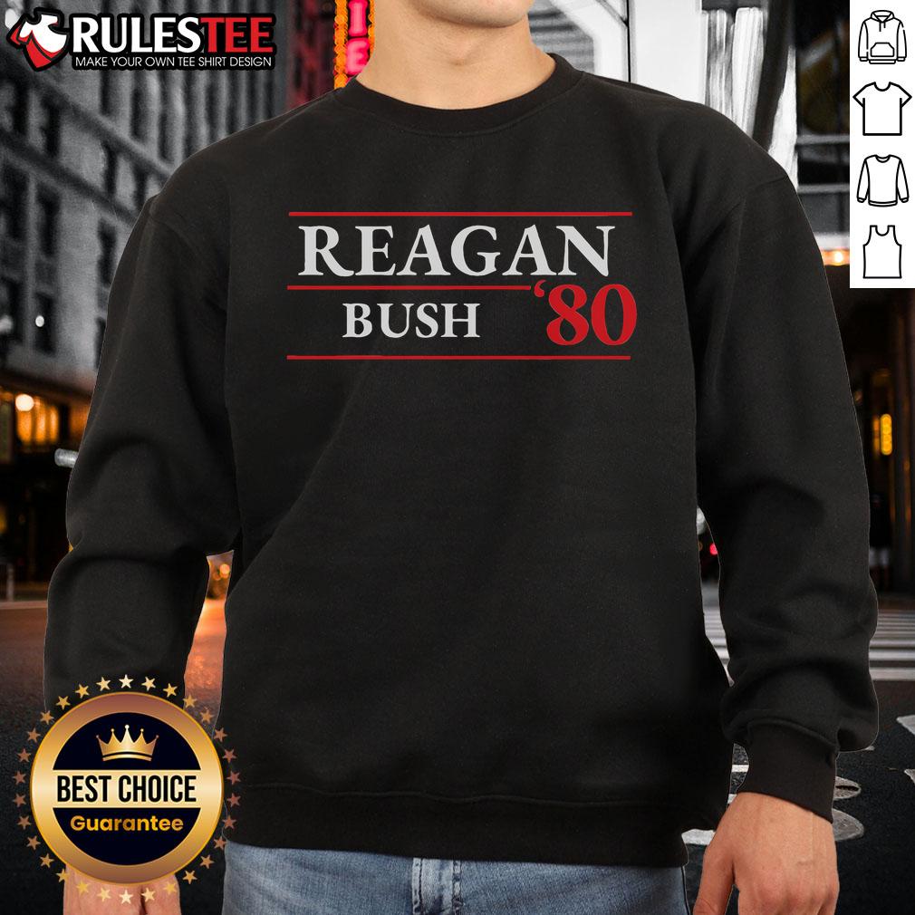 Awesome Reagan Bush 1980 Presidential Election T-Shirt - Image 5