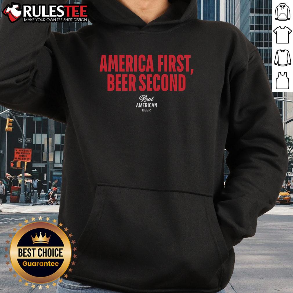 Awesome Real American Beer America First Beer Second T-Shirt - Image 2