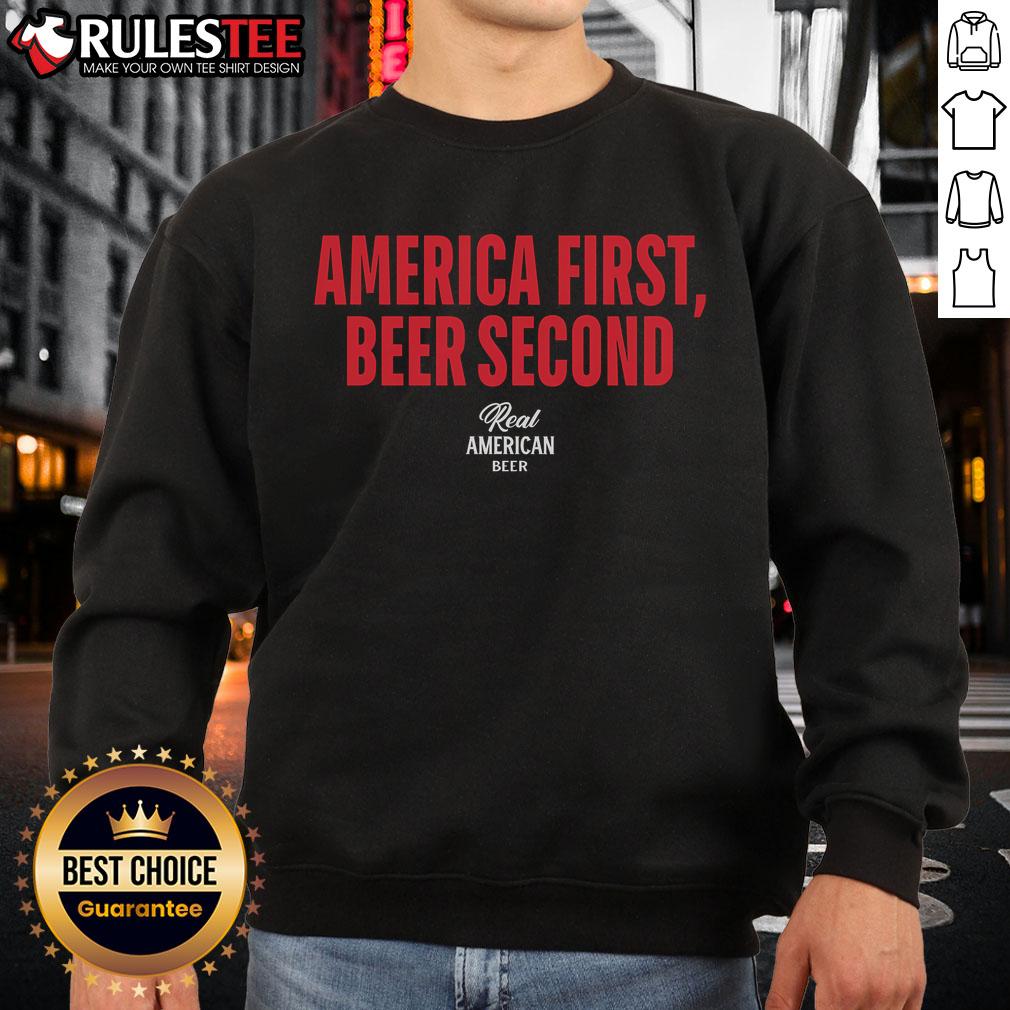 Awesome Real American Beer America First Beer Second T-Shirt - Image 5