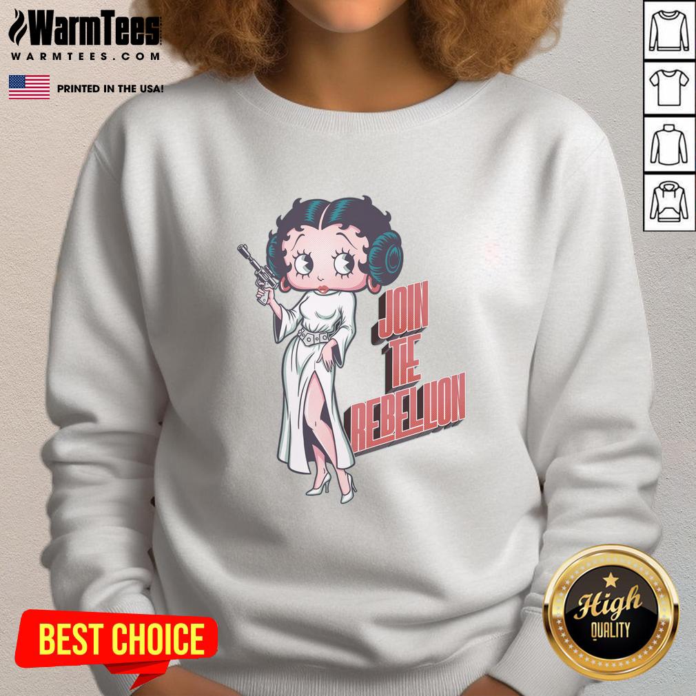 Awesome Rebel Pinup Join The Rebelion Retro Cartoon Princess Parody T-Shirt - Image 5