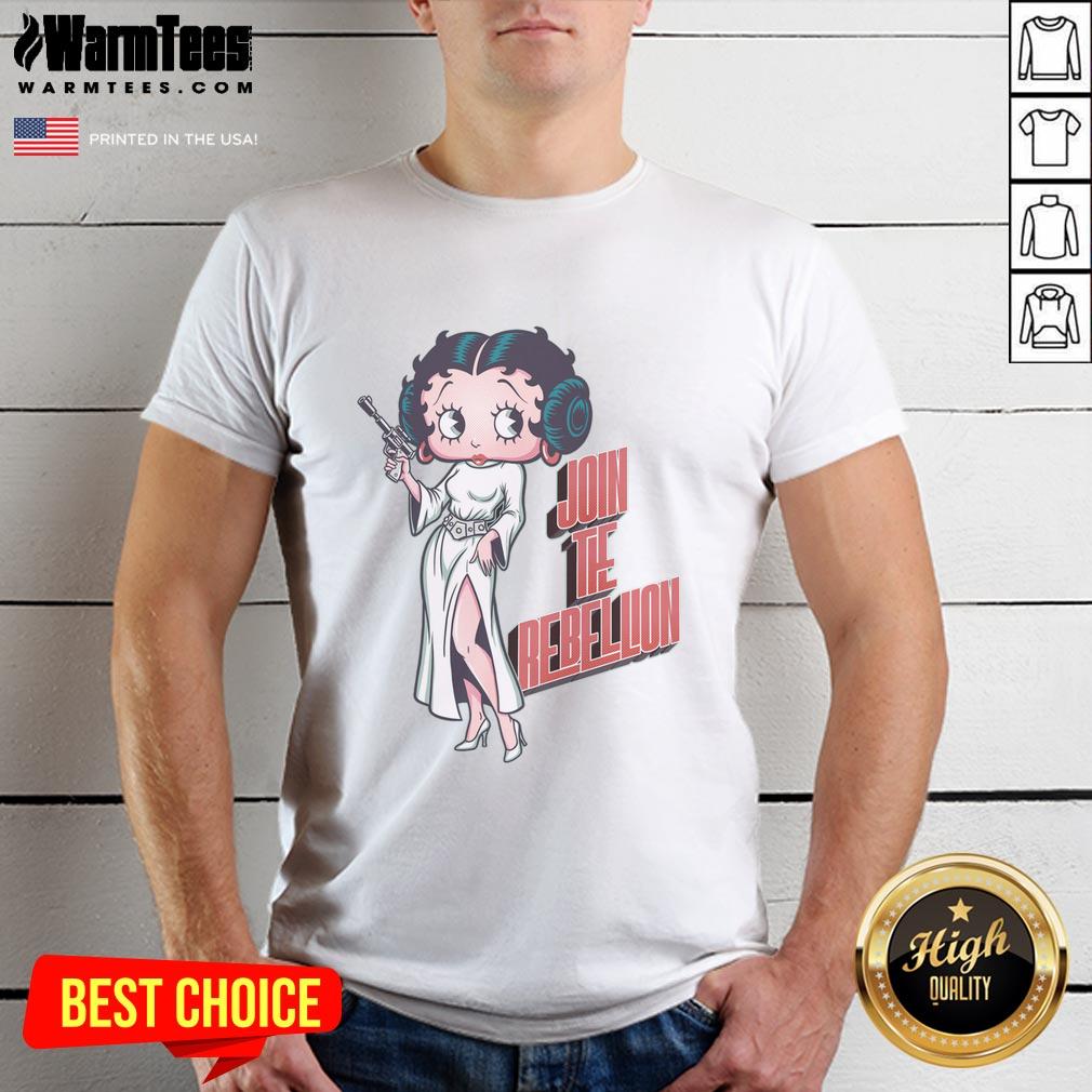 Awesome Rebel Pinup Join The Rebelion Retro Cartoon Princess Parody T-Shirt