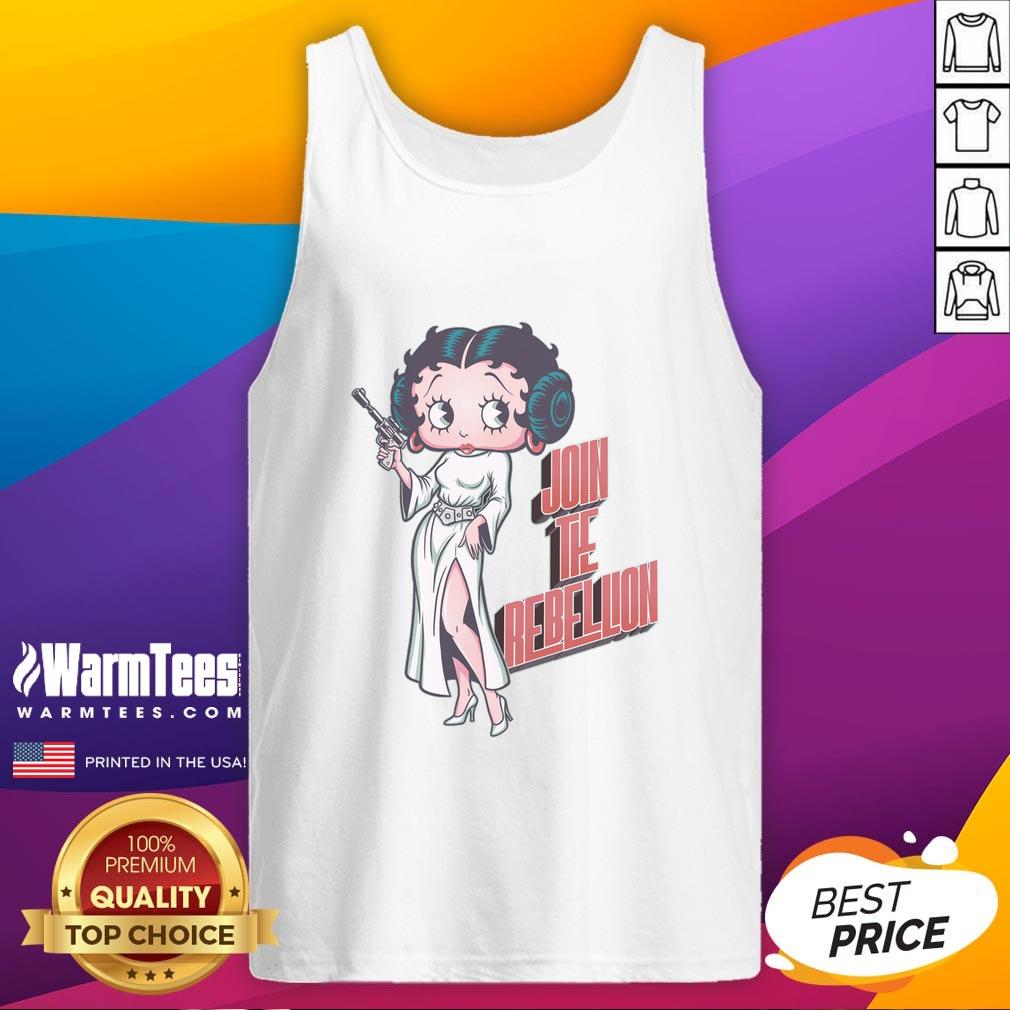Awesome Rebel Pinup Join The Rebelion Retro Cartoon Princess Parody T-Shirt - Image 4