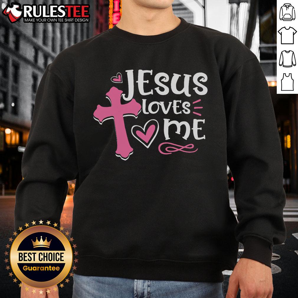 Awesome Religious Jesus's Love Jesus Loves Me Christian T-Shirt - Image 5