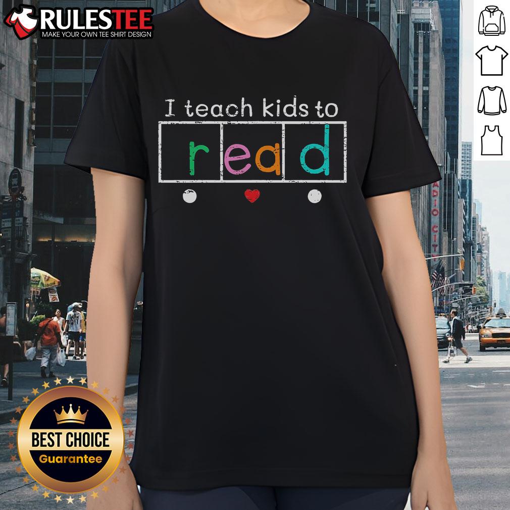 Awesome Retro I Teach To Read T-Shirt - Image 3