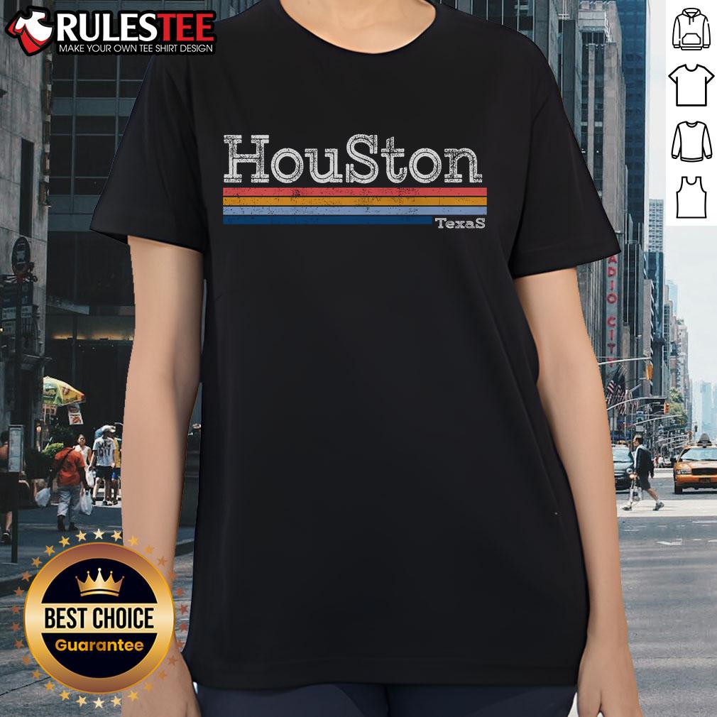 Awesome Retro Vintage 80s Style Houston Texas Logo T-Shirt - Image 3