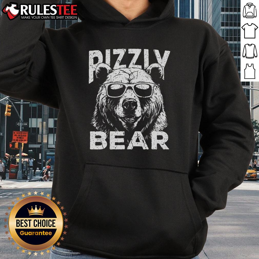 Awesome Rizzly Bear Cool Bear Wearing Sunglasses Rizz T-Shirt - Image 2