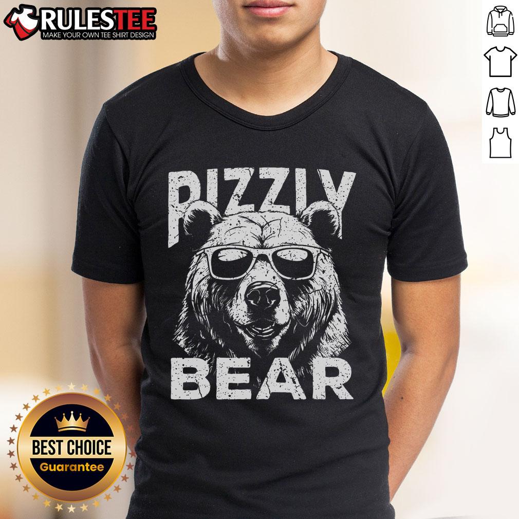 Awesome Rizzly Bear Cool Bear Wearing Sunglasses Rizz T-Shirt