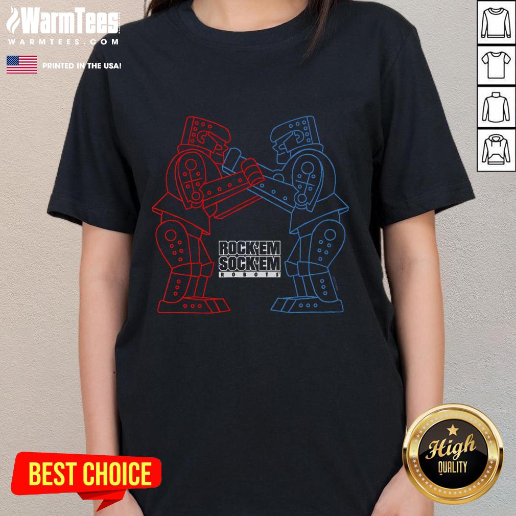 Awesome RockEm SockEm Robots T-Shirt - Image 3