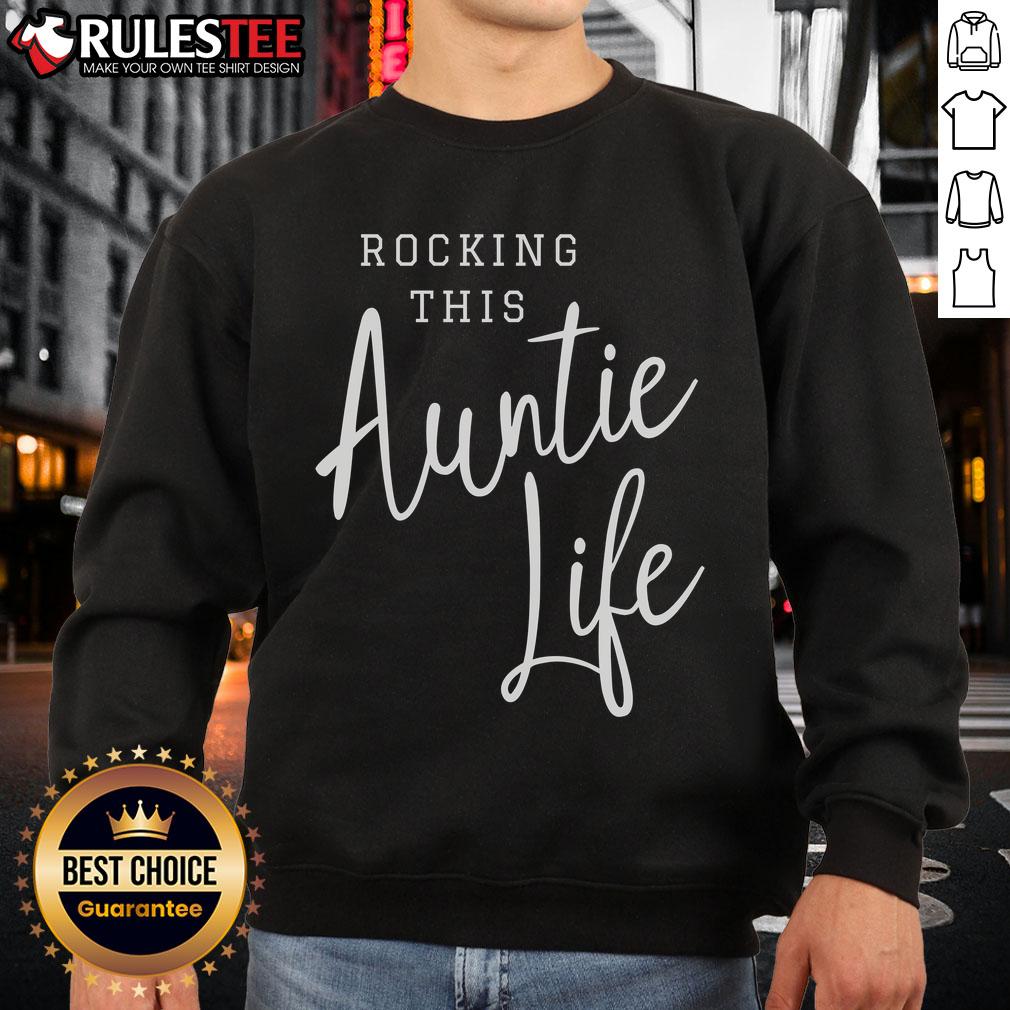 Awesome Rocking This Auntie Life T-Shirt - Image 5