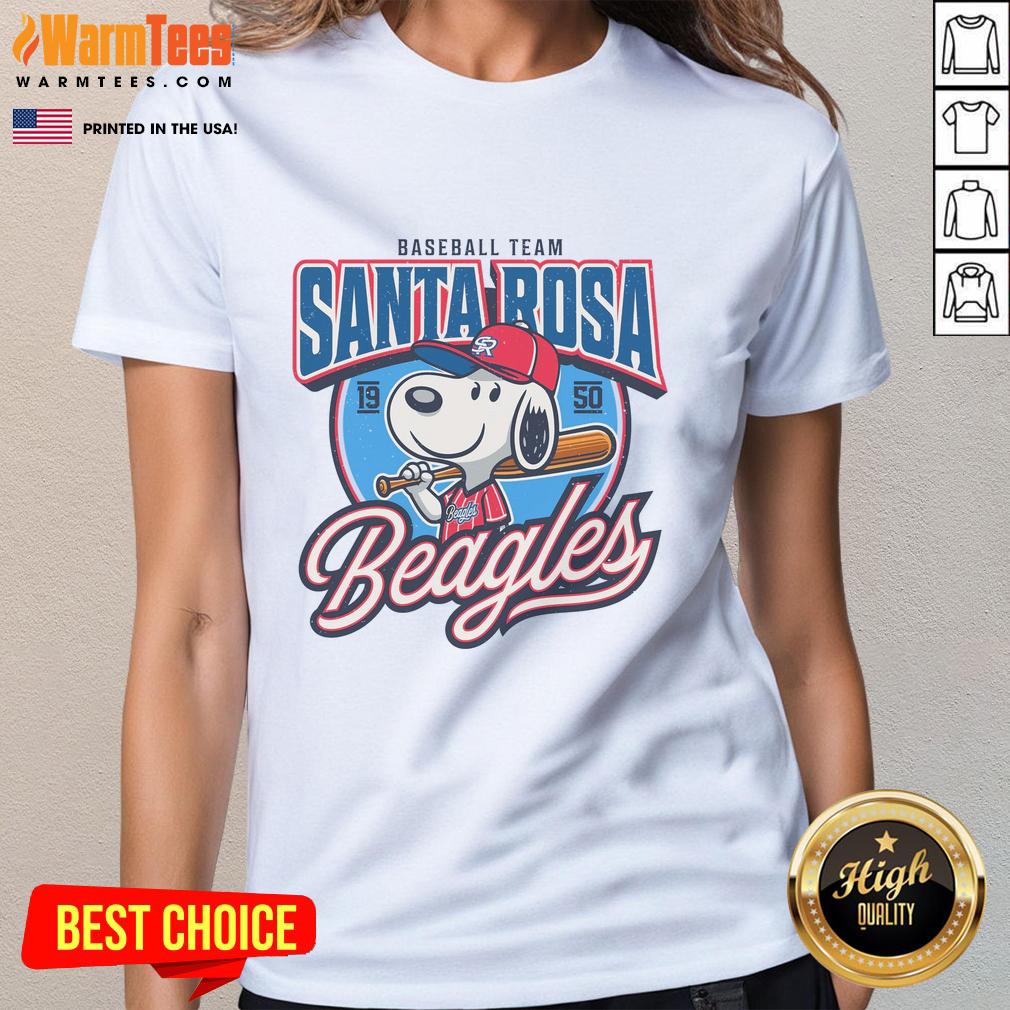 Awesome Santa Rosa Beagles Sluggers Baseball Team Est 1950 T-Shirt - Image 3