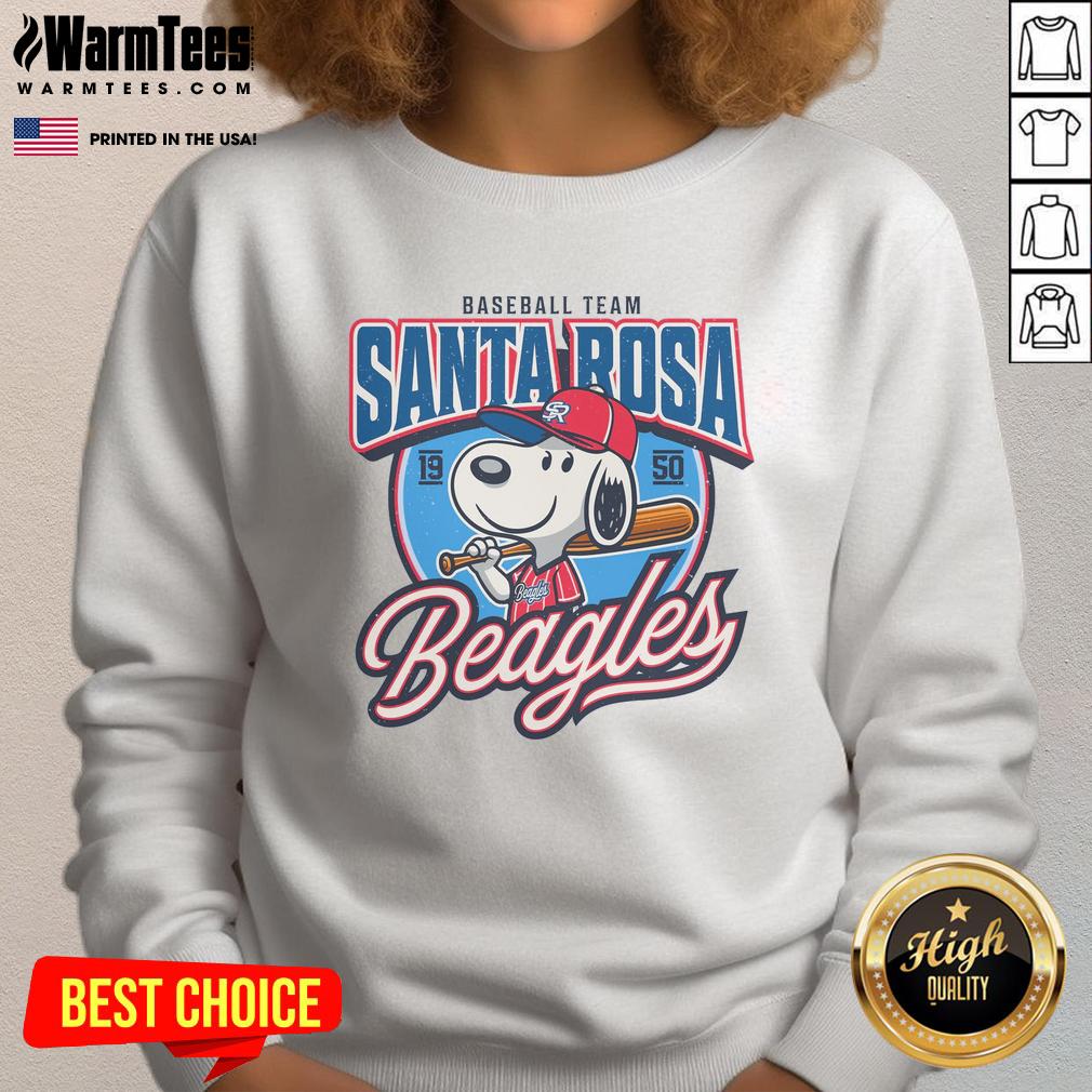 Awesome Santa Rosa Beagles Sluggers Baseball Team Est 1950 T-Shirt - Image 5