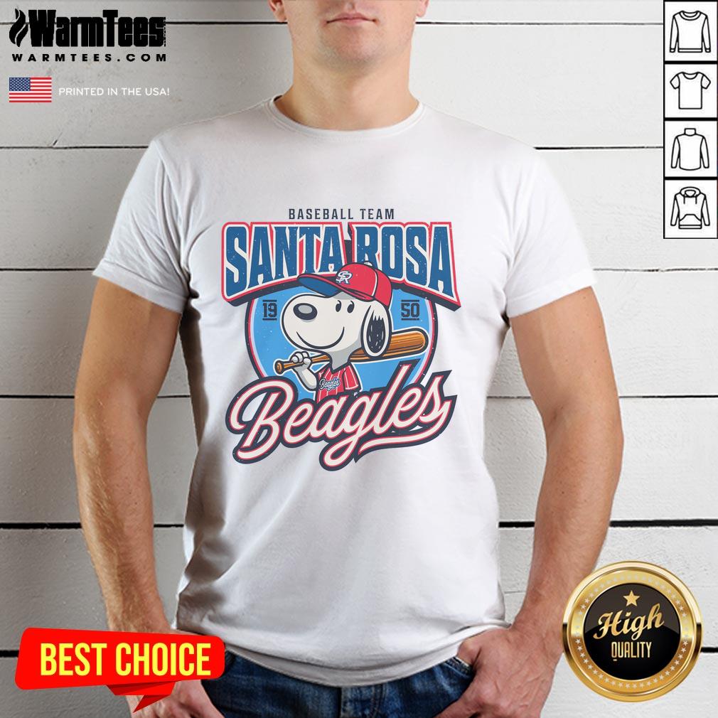 Awesome Santa Rosa Beagles Sluggers Baseball Team Est 1950 T-Shirt