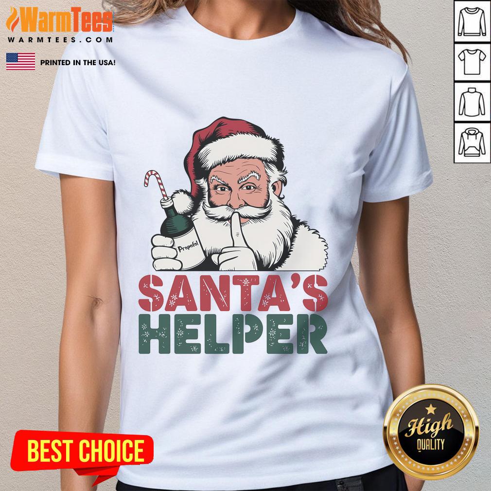 Awesome Santa's Helper Christmas Holiday Xmas T-Shirt - Image 3