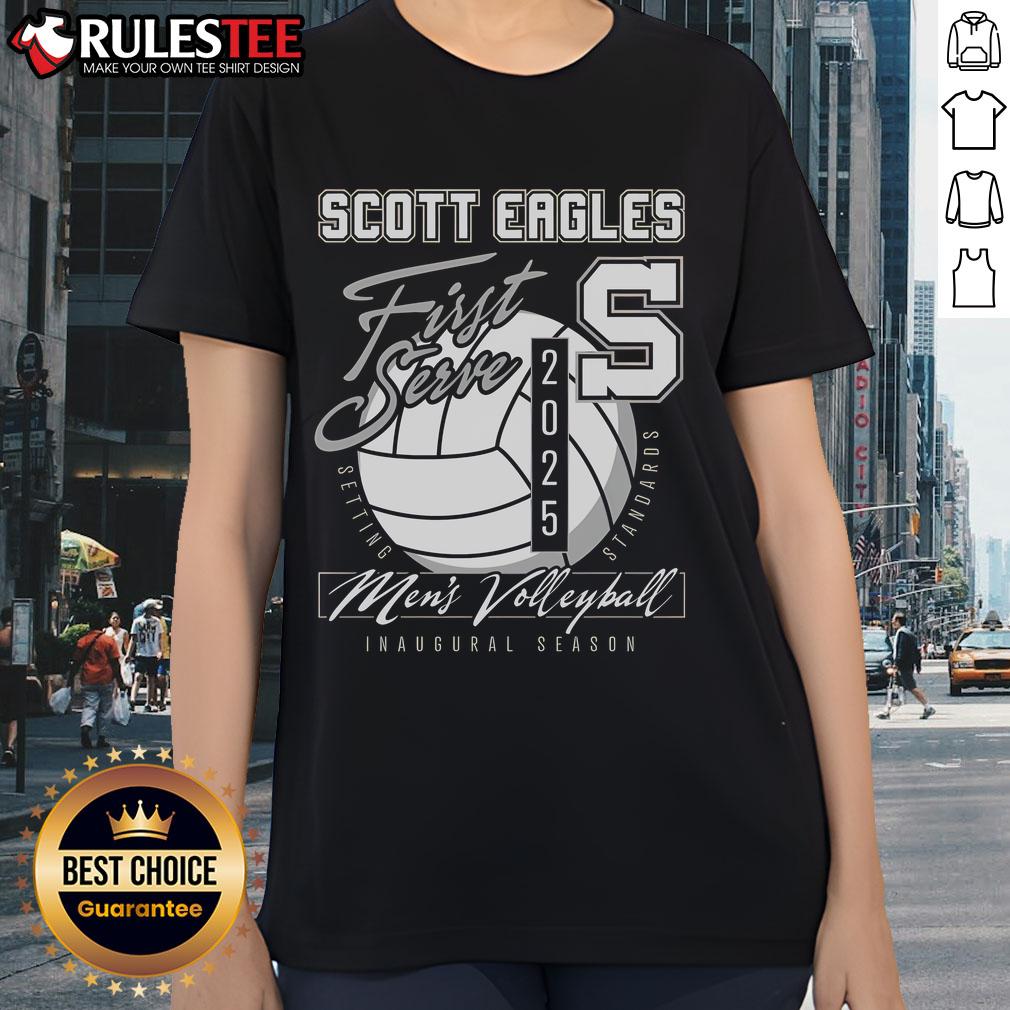 Awesome Scott Men's Volleyball First Serve 2025 T-Shirt - Image 3