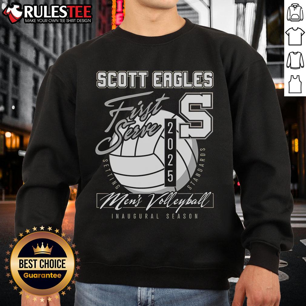 Awesome Scott Men's Volleyball First Serve 2025 T-Shirt - Image 5