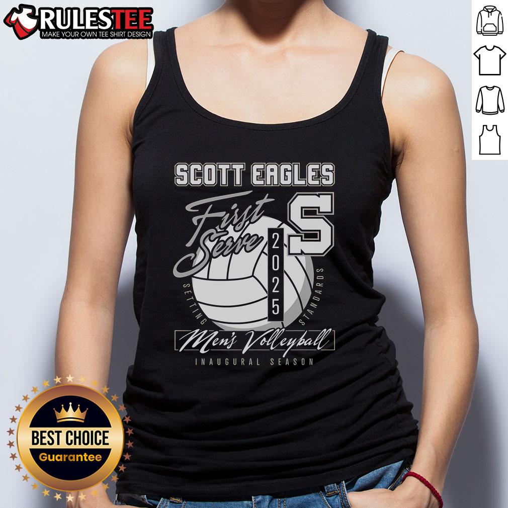 Awesome Scott Men's Volleyball First Serve 2025 T-Shirt - Image 4