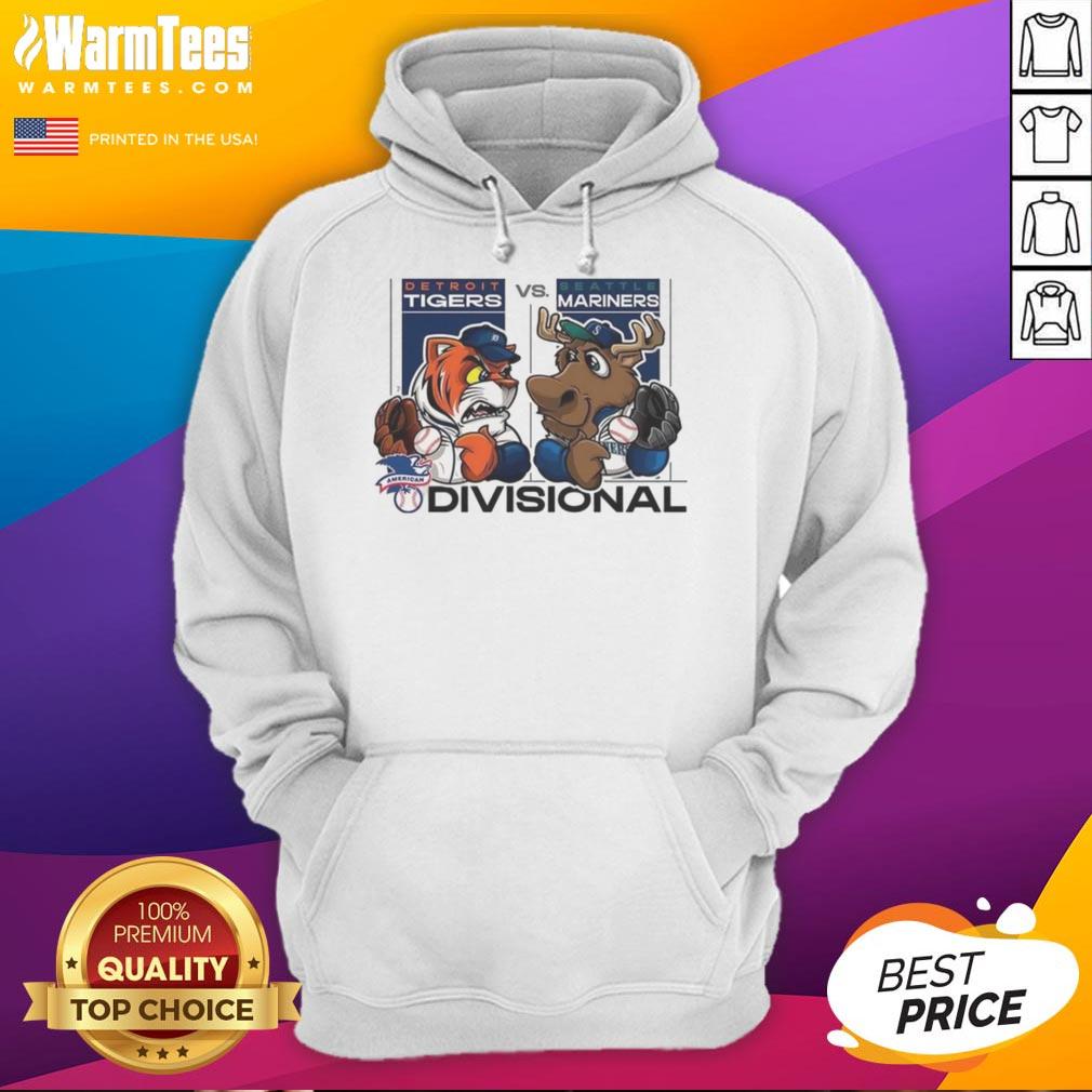 Awesome Seattle Mariners Vs Detroit Tigers American League Division Series 2025 Mascot T-Shirt - Image 2