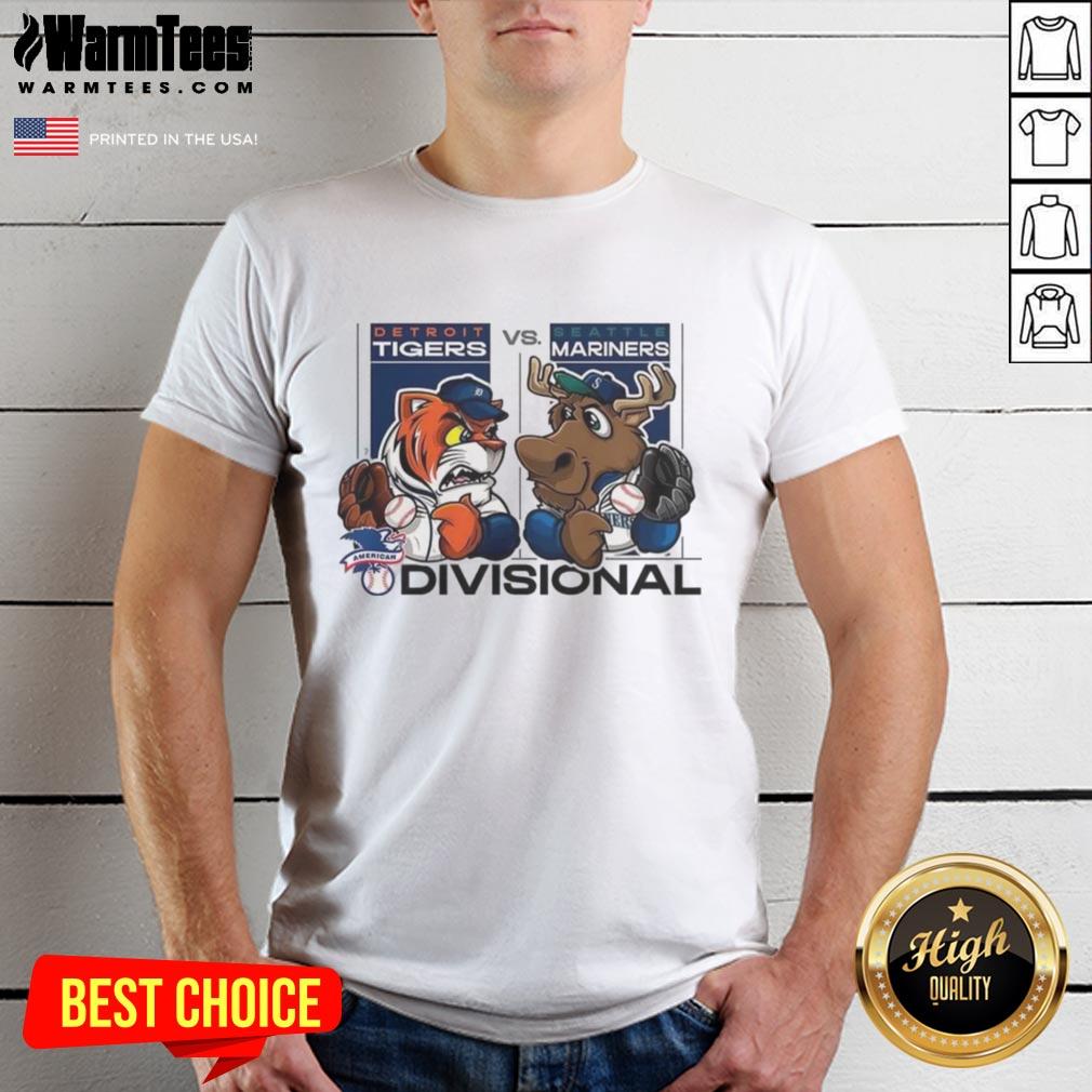 Awesome Seattle Mariners Vs Detroit Tigers American League Division Series 2025 Mascot T-Shirt