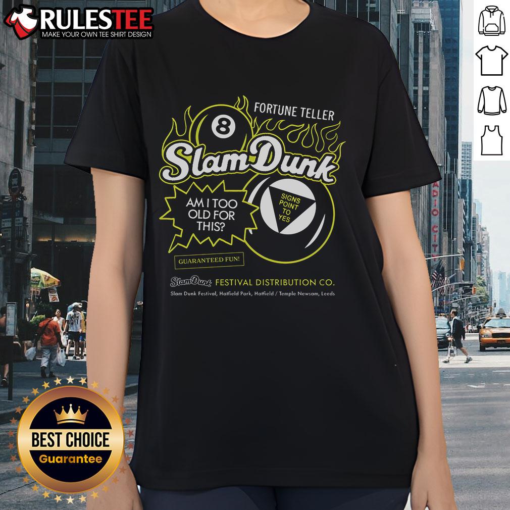 Awesome Slam Dunk 8 Ball Fortune Teller T-Shirt - Image 3