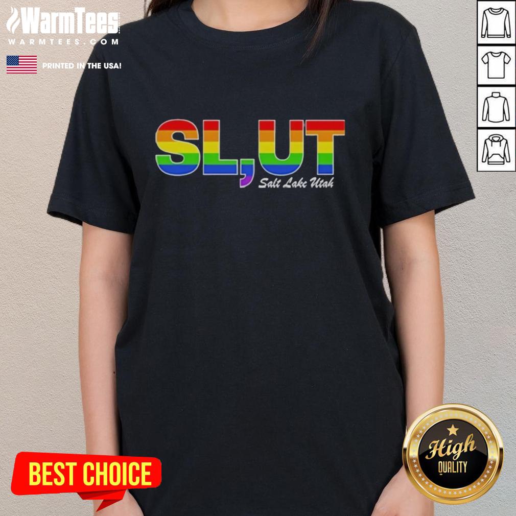 Awesome Slut Salt Lake Utah Lgbt Pride T-Shirt - Image 3