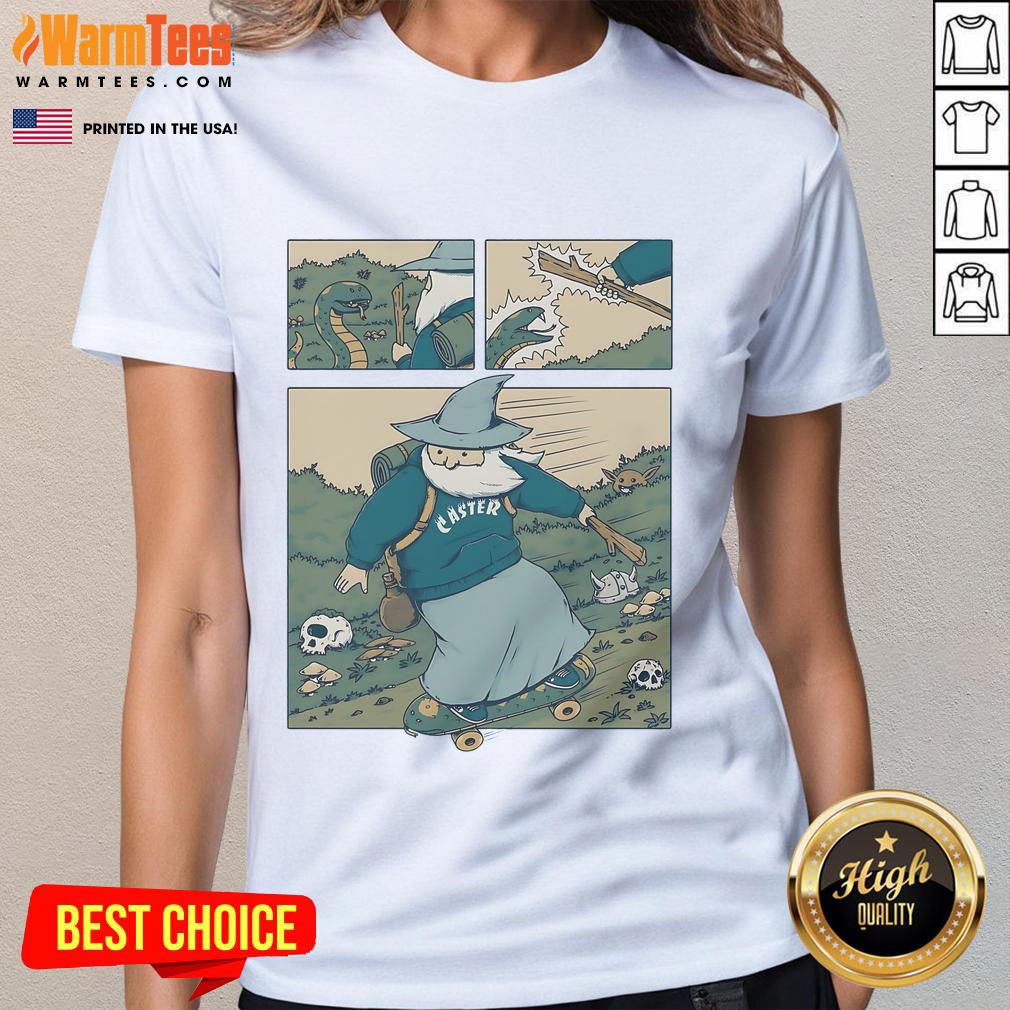 Awesome Snakeboarding Wizard T-Shirt - Image 3