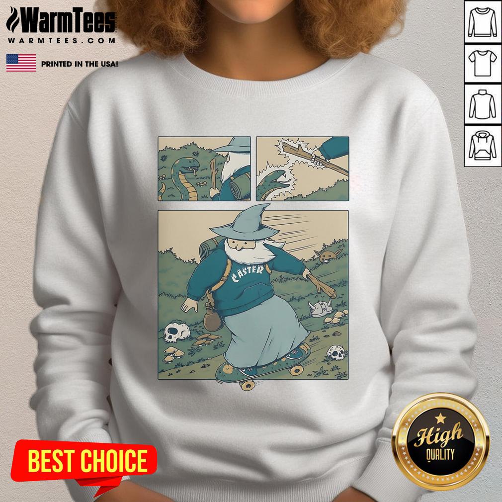 Awesome Snakeboarding Wizard T-Shirt - Image 5