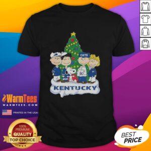 Awesome Snoopy And Fiends Kentucky Wildcats Christmas T-Shirt