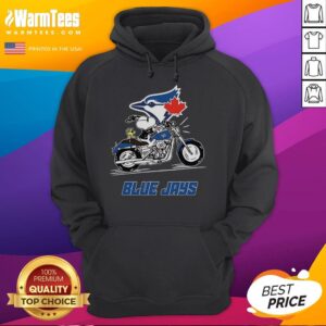 Alternative view of Awesome Snoopy And Woodstock Driving Motorbike Toronto Blue Jays T-Shirt