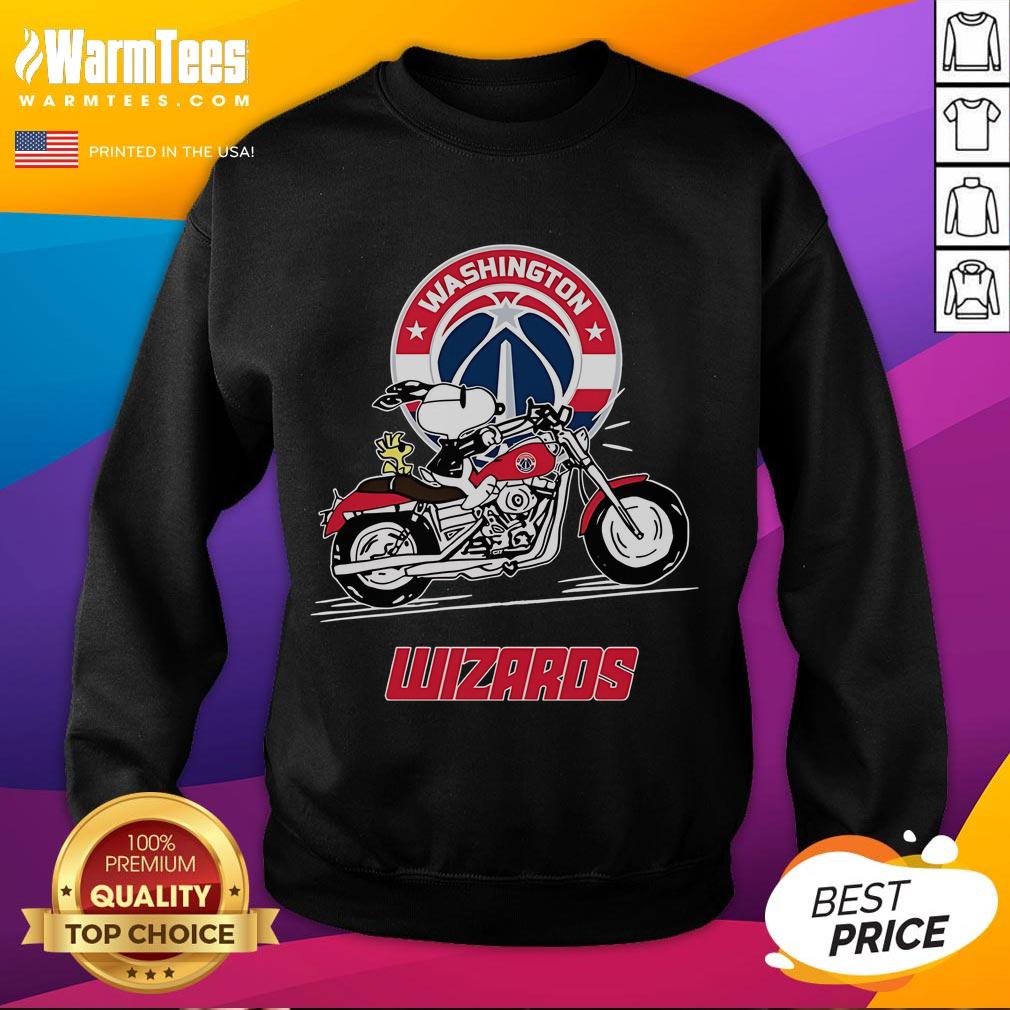 Awesome Snoopy And Woodstock Driving Motorbike Washington Wizards T-Shirt - Image 5