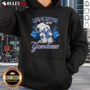 Alternative view of Awesome Snoopy Life Is Better With Yankees T-Shirt