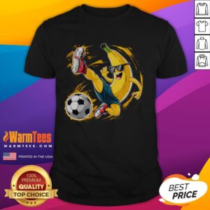 Awesome Sport Banana Football Player Fruit Cute Banana Soccer Player T-Shirt
