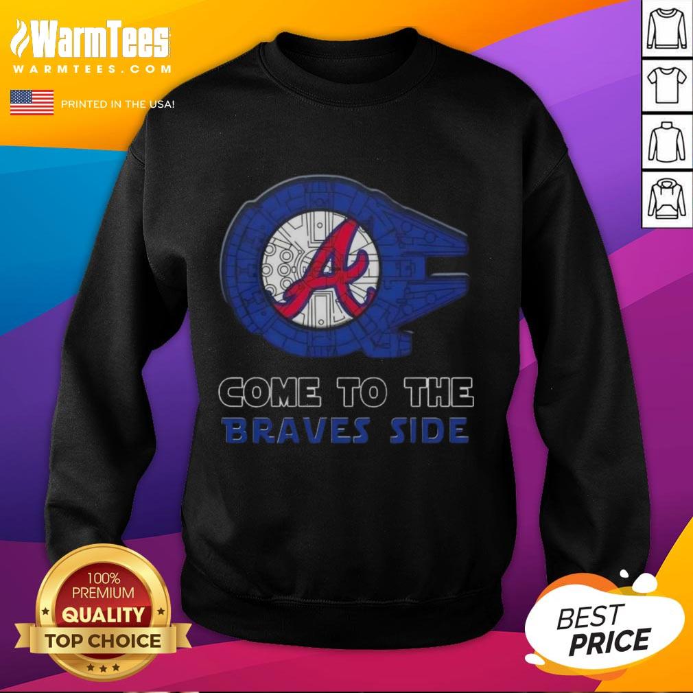 Awesome Star Wars Come To The Atlanta Braves Side T-Shirt - Image 5