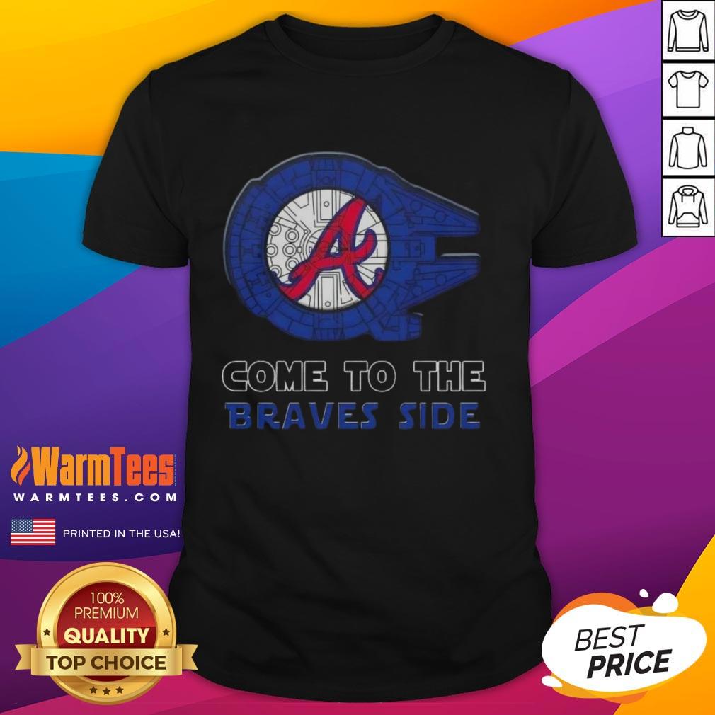 Awesome Star Wars Come To The Atlanta Braves Side T-Shirt