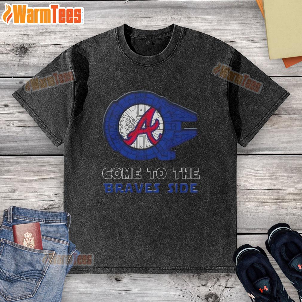 Awesome Star Wars Come To The Atlanta Braves Side T-Shirt - Image 6