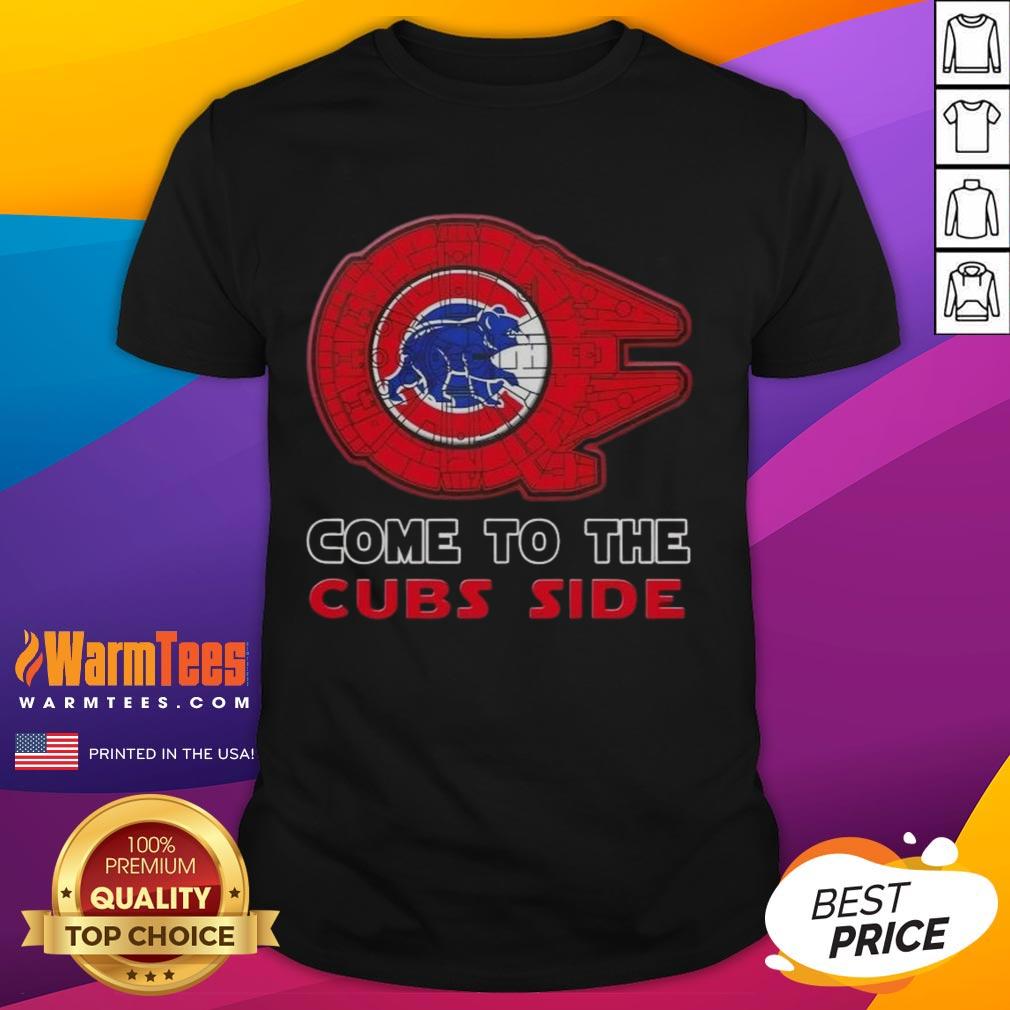 Awesome Star Wars Come To The Chicago Cubs Side T-Shirt