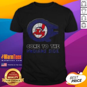Awesome Star Wars Come To The Cleveland Indians Side T-Shirt