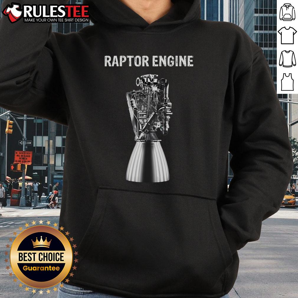 Awesome Starship Raptor Engine Space Explorer Rocket Scientist T-Shirt - Image 2