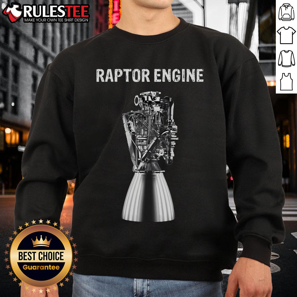 Awesome Starship Raptor Engine Space Explorer Rocket Scientist T-Shirt - Image 5