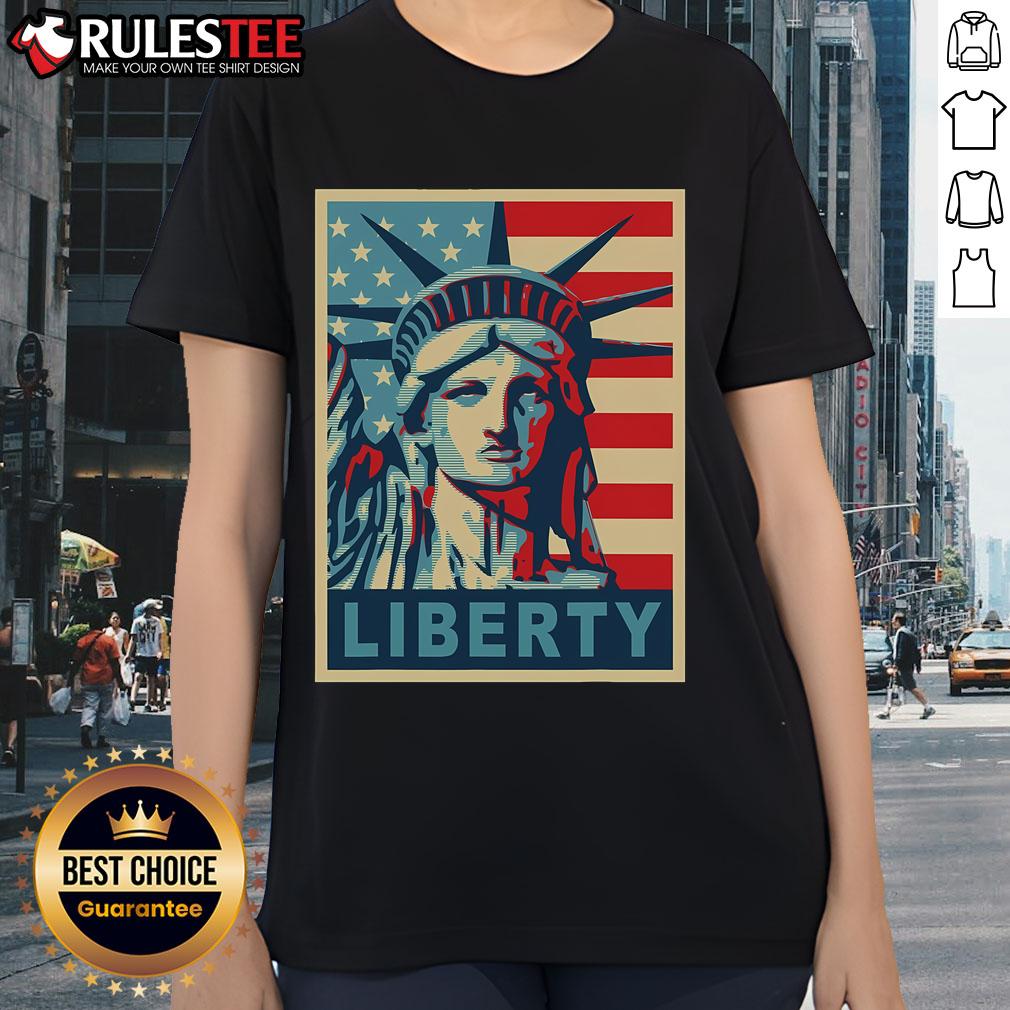 Awesome Statue Of Liberty Best Retro T-Shirt - Image 3